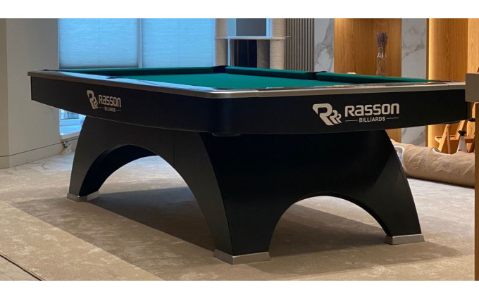 Стол для игры в пул "Rasson OX" 8 ф (черный, плита 30 мм)_уценка Стол для игры в пул "Rasson OX" 8 ф (черный, плита 30 мм)_уценка